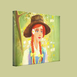 beautiful girl Stretched Canvas Print canvas prints