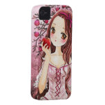 Beautiful girl with apple iphone 4 covers