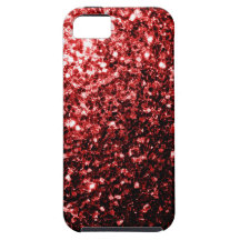 Beautiful Glamour Red Glitters sparkles iPhone 5 Case
