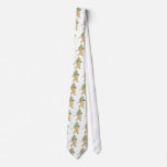 Beautiful gold and jade figurine on a tie
