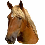Beautiful gold mained horse sculpture cut outs