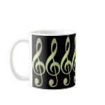 Beautiful Gold Treble Clef Mug mugs