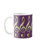 Beautiful Gold Treble Clef Mug mugs