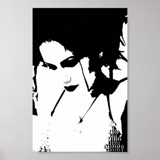 Beautiful Goth Poster Zazzle
