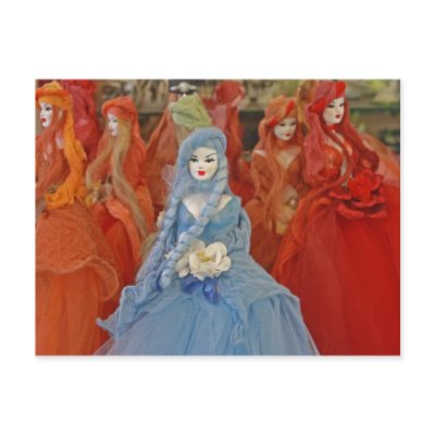 Beautiful Greek Dolls Postcard by decoratingrosie6