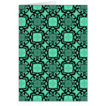 beautiful green and black victorian kaleidoscope cards