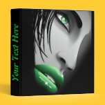 Beautiful Green Eyes Girl Binder binders