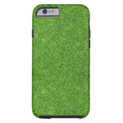 Beautiful green grass texture from golf course tough iPhone 6 case