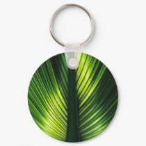 Beautiful green-n-gold-plant leaf keychains