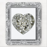Beautiful Heart Of Diamonds Mousepad