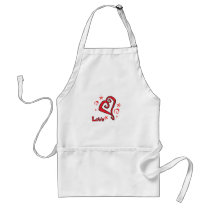 Beautiful Heart Valentines Day Design aprons