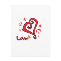Beautiful Heart Valentines Day Design postcards by Eholidayz Beautiful Heart Valentines Day Design postcards
