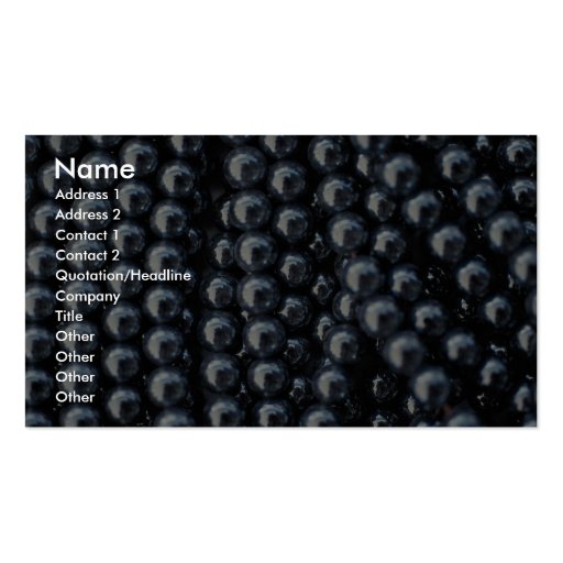 Beautiful Hematite beads on strings Business Cards