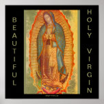 BEAUTIFUL HOLY VIRGIN PRAY FOR US POSTER