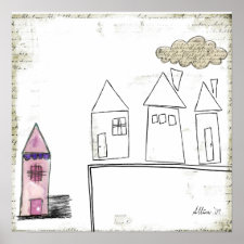 beautiful home surreal art print