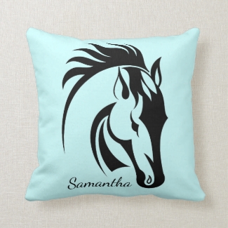 Beautiful Horse Design Throw Pillow