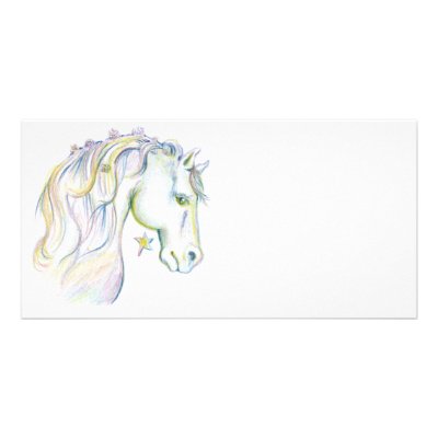Beautiful Horse Custom Photo Card by Beautiful_Things