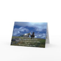 Beautiful Horses Blue Sky card