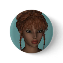 Beautiful Hot 3D Redhead Woman Model Digital Art
