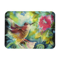 Beautiful Hummingbird Rectangular Magnet
