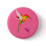 Beautiful Hummingbirds (Colibri) Pinback Button