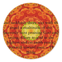 Beautiful Inspiring Biblical Angel Quote stickers by spiritcircle Beautiful Inspiring Biblical Angel Quote stickers