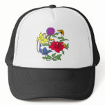 Beautiful Japanese Flower Art hats