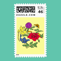 Beautiful Japanese Flower Art stamps