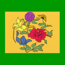 Beautiful Japanese Flower Art postcards by greenbaby Beautiful Japanese Flower Art postcards