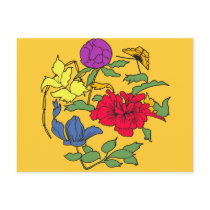 Beautiful Japanese Flower Art postcards by greenbaby Beautiful Japanese Flower Art postcards