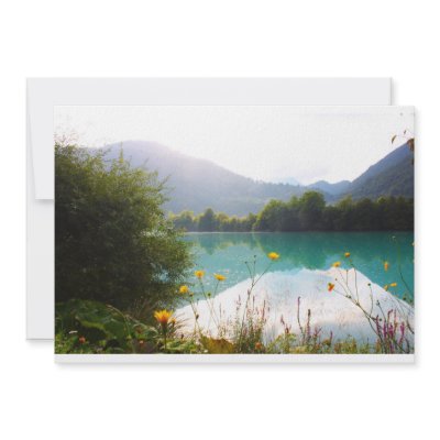 Beautiful lake in the Alps, Slovenia Custom Announcement by a1luha