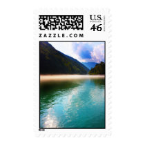 Beautiful lake in the Alps, Slovenia Postage
