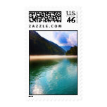 Beautiful lake in the Alps, Slovenia postage