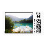 Beautiful lake in the Alps, Slovenia Postage