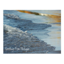 Beautiful Lake Michigan Shoreline Beach Postcard postcards
