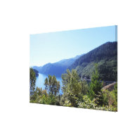 Beautiful landscape photography of lake, mountain canvas print