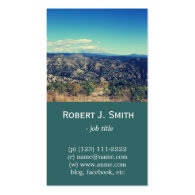 Beautiful landscape picture professional business business card template