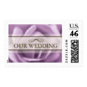 Beautiful Lavender Rose Our Wedding Postage stamp