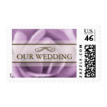 Beautiful Lavender Rose Our Wedding Postage