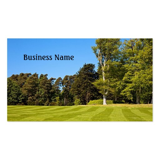 Beautiful Lawn Business Card (front side)
