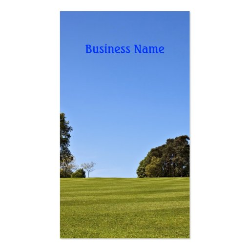 Beautiful Lawn Business Card Templates (front side)