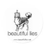 Beautiful Lies Dog Large Sticker