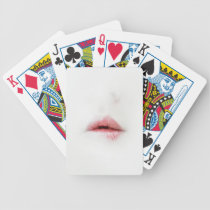 beautiful lips playing cards