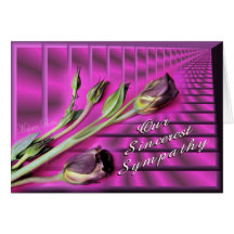 Beautiful Lisianthus sympathy card