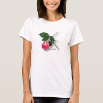 Beautiful Long  Stem Pink Rose t-shirts