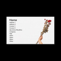 Beautiful Long Stem Red Roses In Hand profile cards