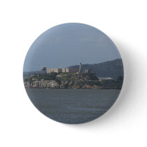 Beautiful Look Of Alcatraz Island Pinback Buttons