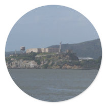 Beautiful Look Of Alcatraz Island Round Sticker