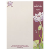 Beautiful Lotus Business Letterhead letterhead