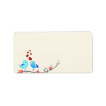Beautiful love birds personalized address label